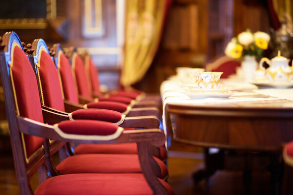 dining room in the royal style