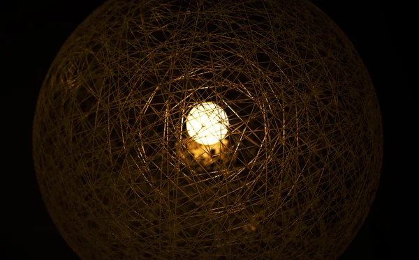 Lampada a sfera in caffè — Foto Stock