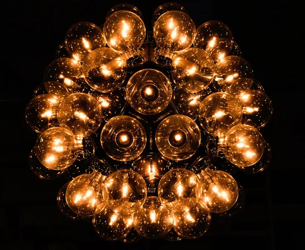 En ljus gjorda av många fluorescerande lampa — Stockfoto