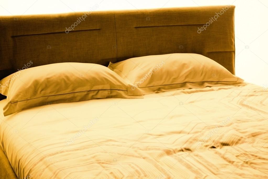 pillows on a bed Comfortable soft pillows on the bed