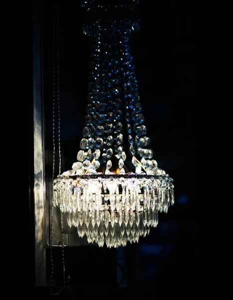 Contemporary glass chandelier — Stock Photo, Image