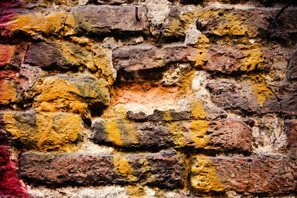 오래 된 낡은 벽돌 벽 구조 배경 — 스톡 사진