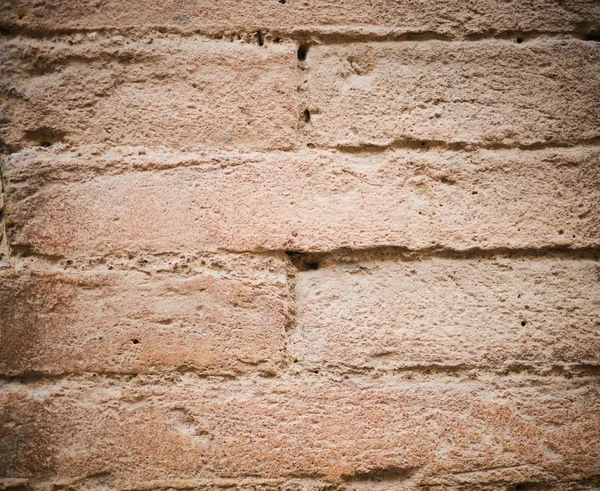 Background of old vintage brick wall , brick wall closeup — Stock Photo, Image