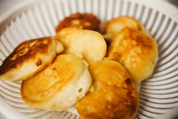 Photo of the Pile of pancakes, close-up — Stock Photo, Image