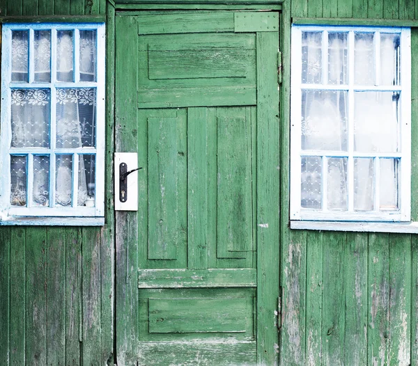 古い家の窓、扉 — ストック写真