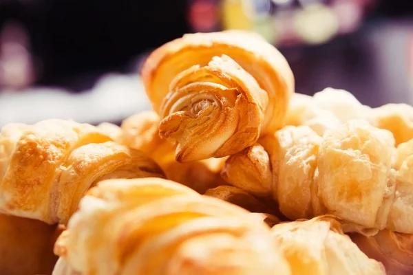Closeup croissanty na snídani — Stock fotografie