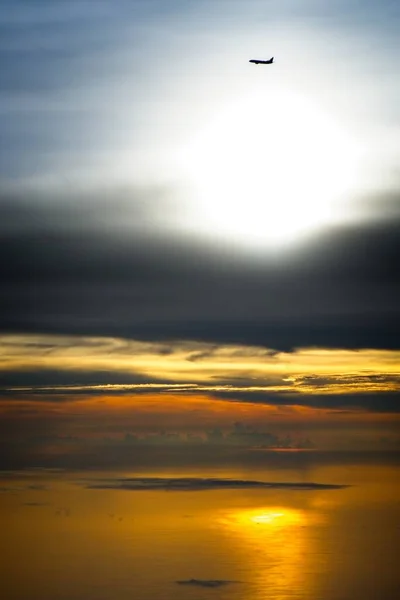 Crossing Collegue Beautiful Sunset Background Gulf Mexico — Stock Photo, Image