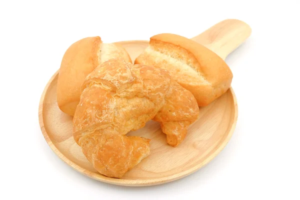 Mini francia bagett és Croissant — Stock Fotó