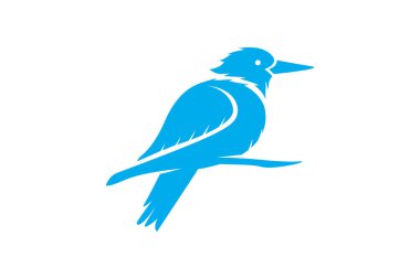 Kuş sinek Logo Şablon vektör illüstrasyon tasarımı