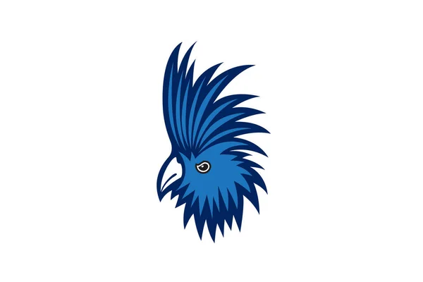 鸟鹦鹉头标识 你的公司或一群爱鸟的病媒标志 — 图库矢量图片