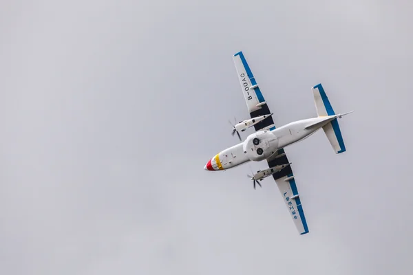 ZHUKOVSKY, MOSCOW REGION, RUSSIA - AUGUST 29, 2015: Harbin Y-12F at WorldWide AirShow MAKS-2015 in Zhukovsky, Moscow region, Russia.