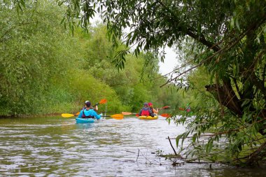 Bir grup arkadaş kanoyla seyahat eder. İlkbaharda Tuna nehrinde ve biyosfer rezervinde kano.