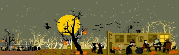 Halloween achtergrond — Stockvector