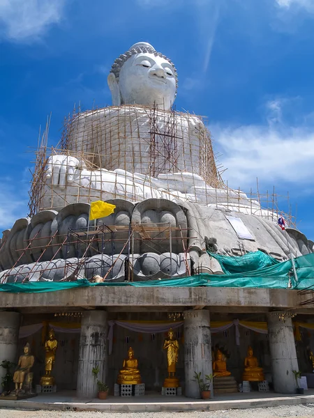 Public Buddha Statue Underconstruction — Stock Photo, Image