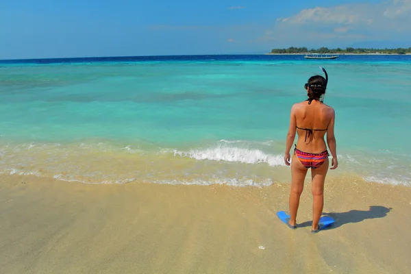 Snorkel femenino — Foto de Stock