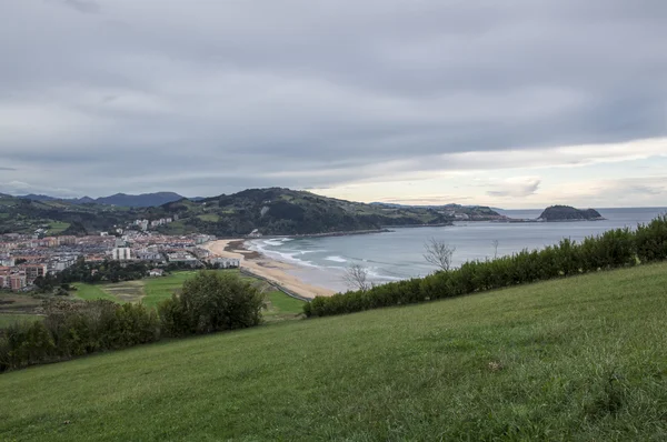 Zarautz dosažení stezka — Stock fotografie