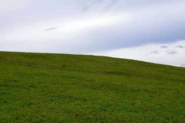Yeşil ve bulutlu gökyüzü
