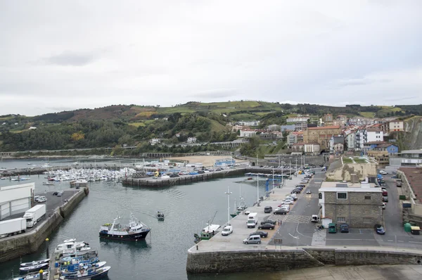 Overlooking the port of Getaria — Stock Photo, Image