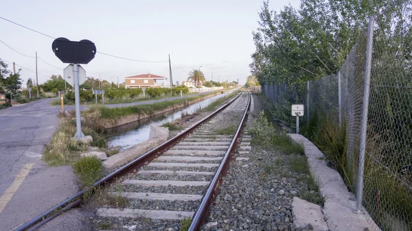 Tren en castellón — Foto de Stock