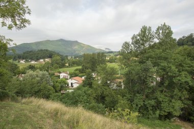 Camino de Santiago SAINT Jean PIED de bağlantı noktasından Roncesvalles yolu ile Valcarlos