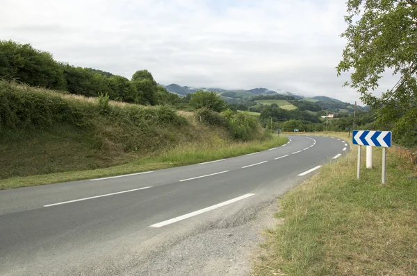 Camino de Santiago desde Saint Jean Pied de Port a Roncesvalles vía Valcarlos — Foto de Stock