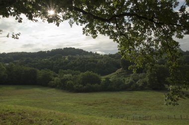 Camino de Santiago SAINT Jean PIED de bağlantı noktasından Roncesvalles yolu ile Valcarlos