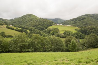 Camino de Santiago SAINT Jean PIED de bağlantı noktasından Roncesvalles yolu ile Valcarlos