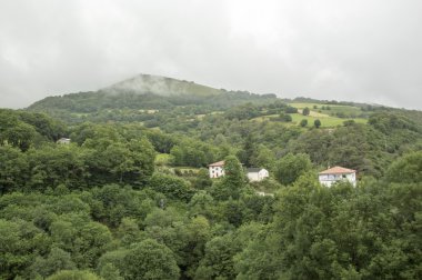 Camino de Santiago SAINT Jean PIED de bağlantı noktasından Roncesvalles yolu ile Valcarlos