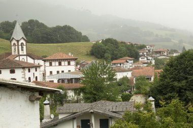 Camino de Santiago SAINT Jean PIED de bağlantı noktasından Roncesvalles yolu ile Valcarlos