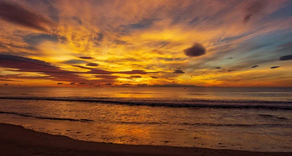 Восход Солнца Пляже Бениксиме Испания — стоковое фото