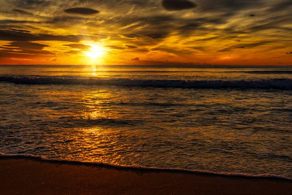 Ein Sonnenaufgang Strand Benicssim Spanien — Stockfoto