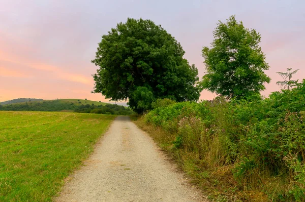 İspanya, Camino de Santiago Frances 'de gün doğumu