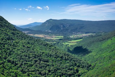İspanya, Navarra 'daki Urbasa ve Andia doğal parkı.