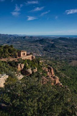 İspanya, Valencia 'daki Sierra Calderona' daki Garbi bakış açısı