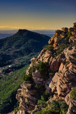 İspanya, Valencia 'daki Sierra Calderona' daki Garbi bakış açısı