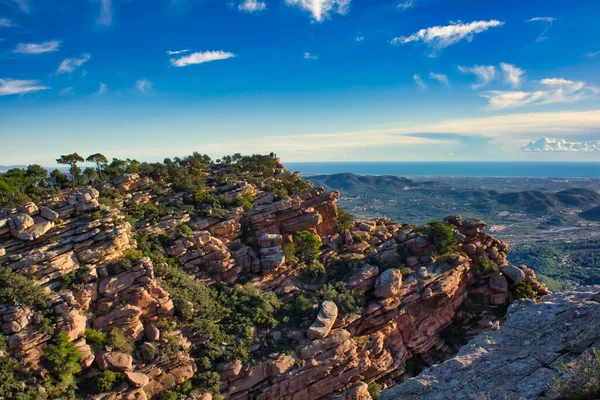 Der Aussichtspunkt Garbi Der Sierra Calderona Von Valencia Spanien lizenzfreie Stockfotos