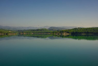 Ribesalbes, Castellon, İspanya 'daki Sichar rezervuarı.