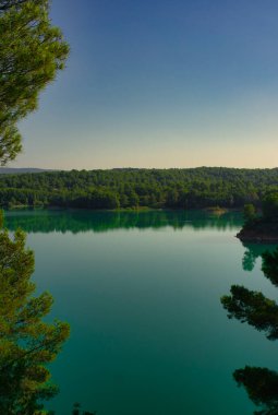 Ribesalbes, Castellon, İspanya 'daki Sichar rezervuarı.