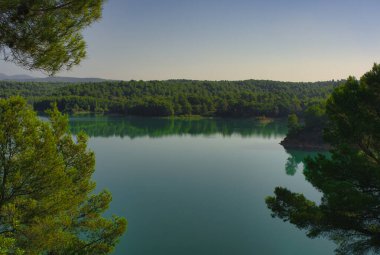 Ribesalbes, Castellon, İspanya 'daki Sichar rezervuarı.