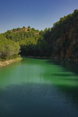 Ribesalbes, Castellon, İspanya 'daki Sichar rezervuarı.