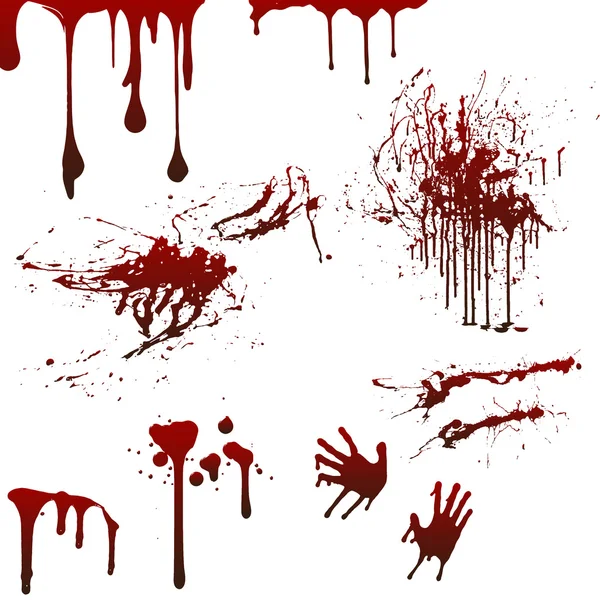 Halloween bloed collectie — Stockvector