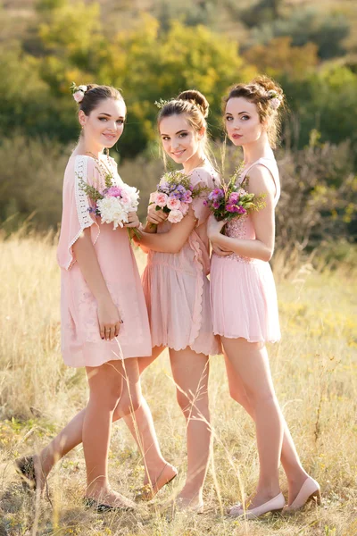 Beautiful Bridesmaids — Stock Photo, Image