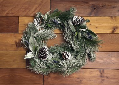 Noel şenlikli çelenk