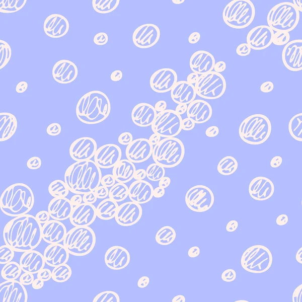 Nahtloses Muster mit handgezeichneten Kreisen — Stockvektor