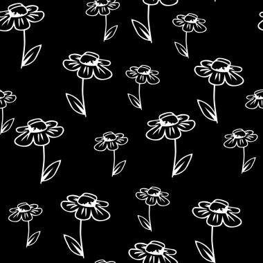 Papatya ile vektör sorunsuz doku arka plan