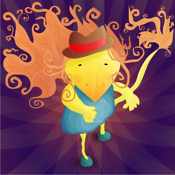 Personaje de fantasía ratbird — Vector de stock