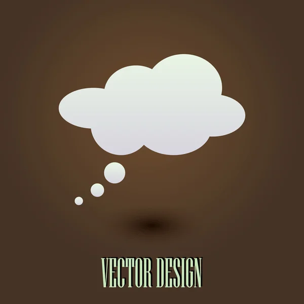 Comic Sprechblasen Icon Vektor flaches Design — Stockvektor