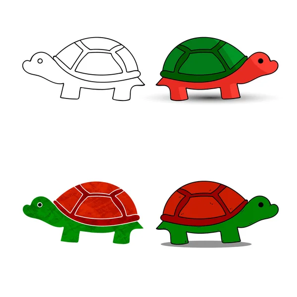 Símbolo de tortuga marina para descargar. Iconos vectoriales — Vector de stock