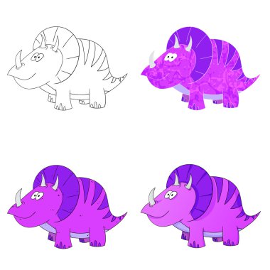 Dino Icon 4 set