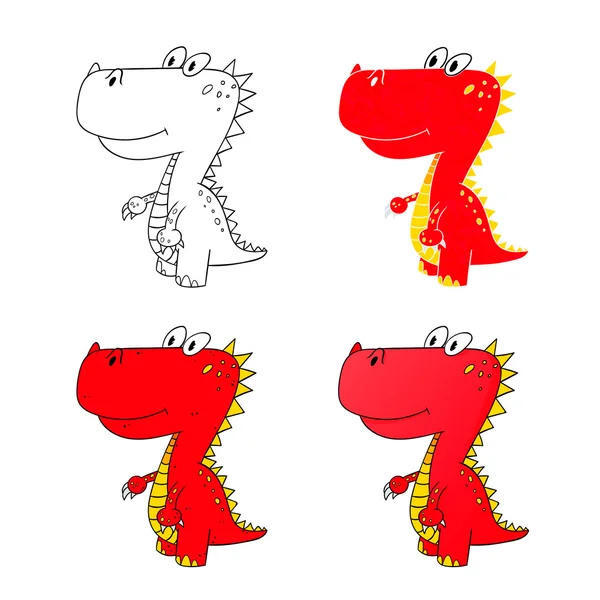 Dino Gruppensymbol 5 — Stockvektor